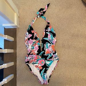 Trina Turk floral one piece swimsuit